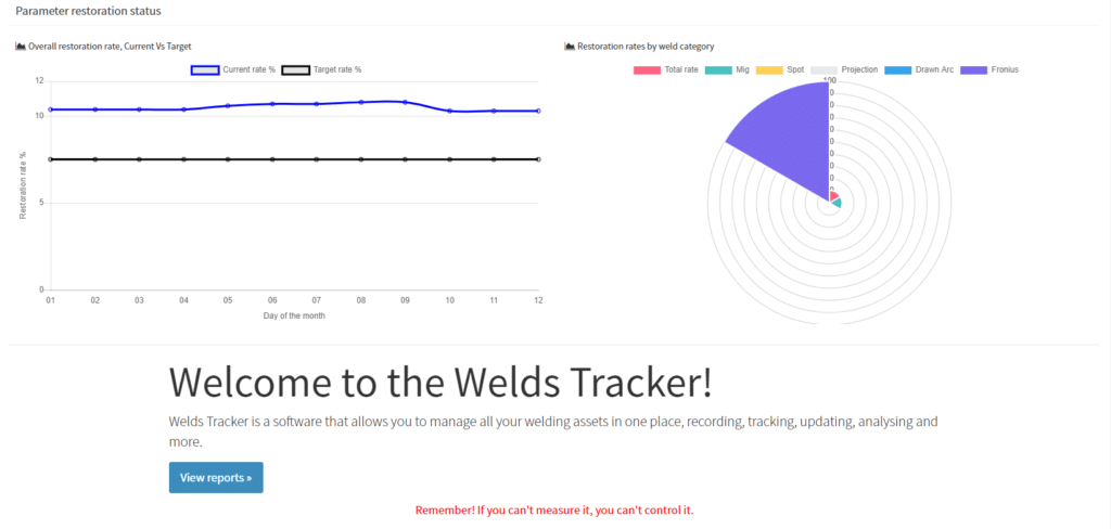 weld tracking software